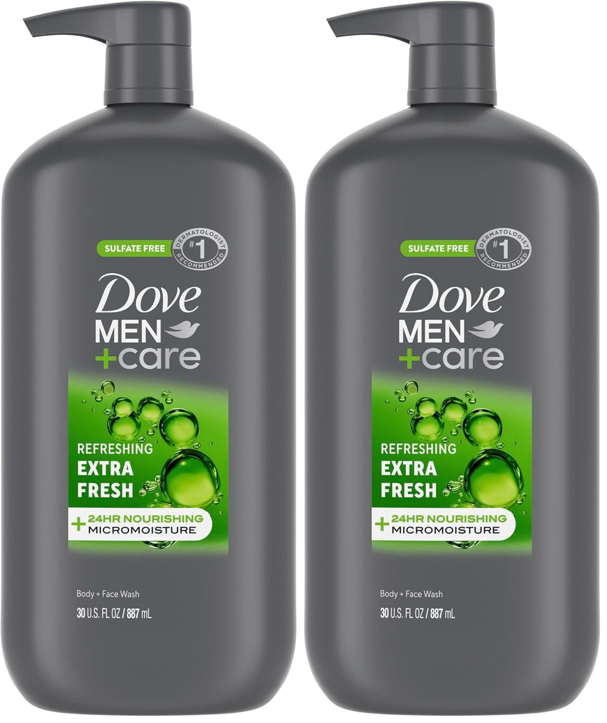 Dove Men+Care Body and Face Wash, Extra Fresh, 13.5 fl oz