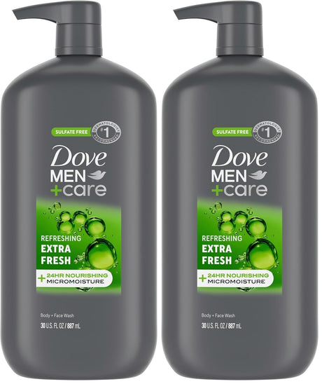 Dove Men+Care Body and Face Wash, Extra Fresh, 13.5 fl oz
