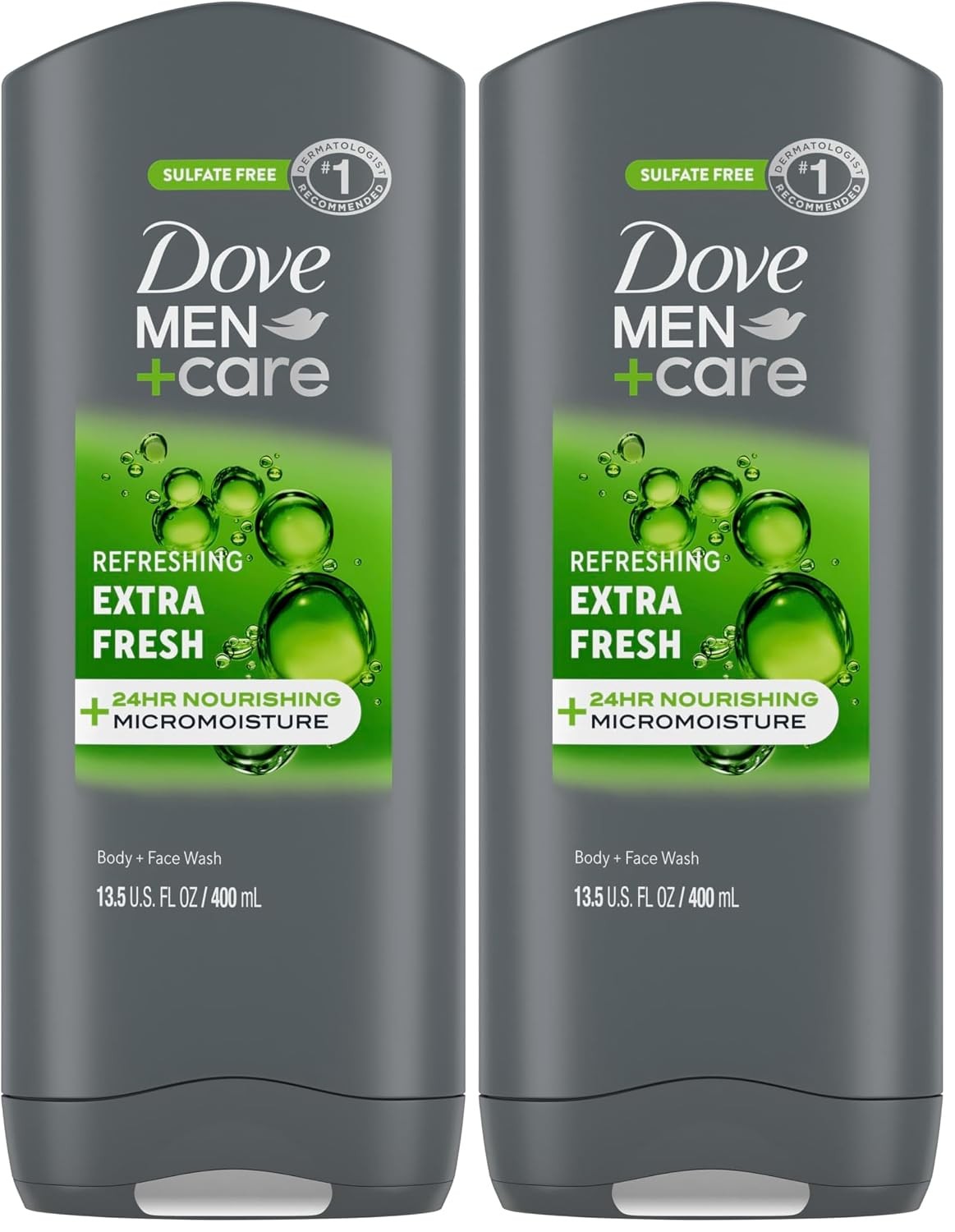 Dove Men+Care Body and Face Wash, Extra Fresh, 13.5 fl oz