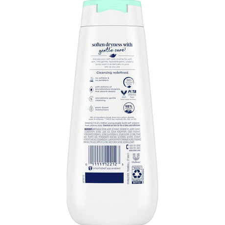 Dove Sensitive Skin Body Wash, Unscented, 12 fl oz