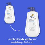 Dove Deep Moisture Body Wash, Scented, 30.6 fl oz