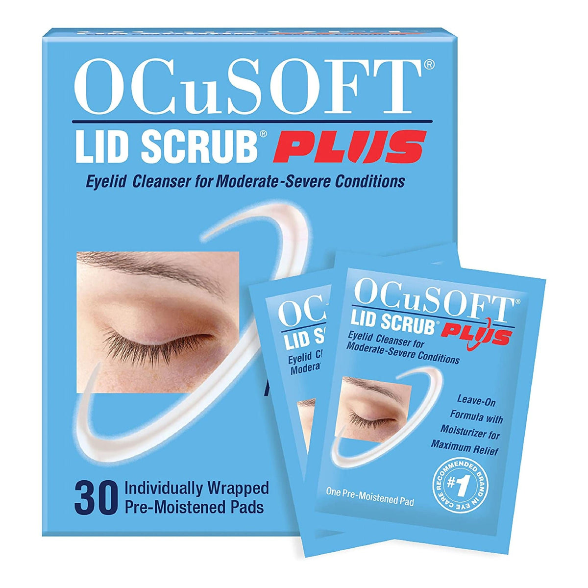 OCuSOFT Lid Scrub Plus Eyelid Cleanser, Pre-Moistened Pads - 01571810430 - LL Medico