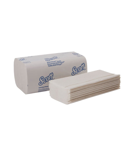 Scott Scottfold Paper Towel, Multi-Fold, White, Paper, 8.1" x 12.4"