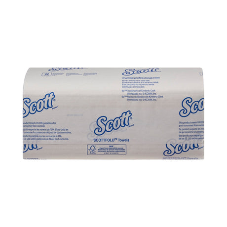 Scott Scottfold, Multi-Fold Paper Towels, White, Paper, 9.4" x 12.4"