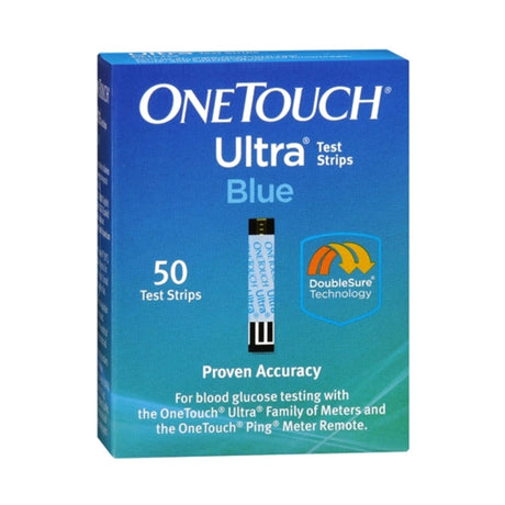 LifeScan OneTouch Ultra Blue Blood Glucose Test Strips, 50 Count