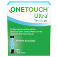 LifeScan OneTouch Ultra Blood Glucose Test Strips, 25 Count