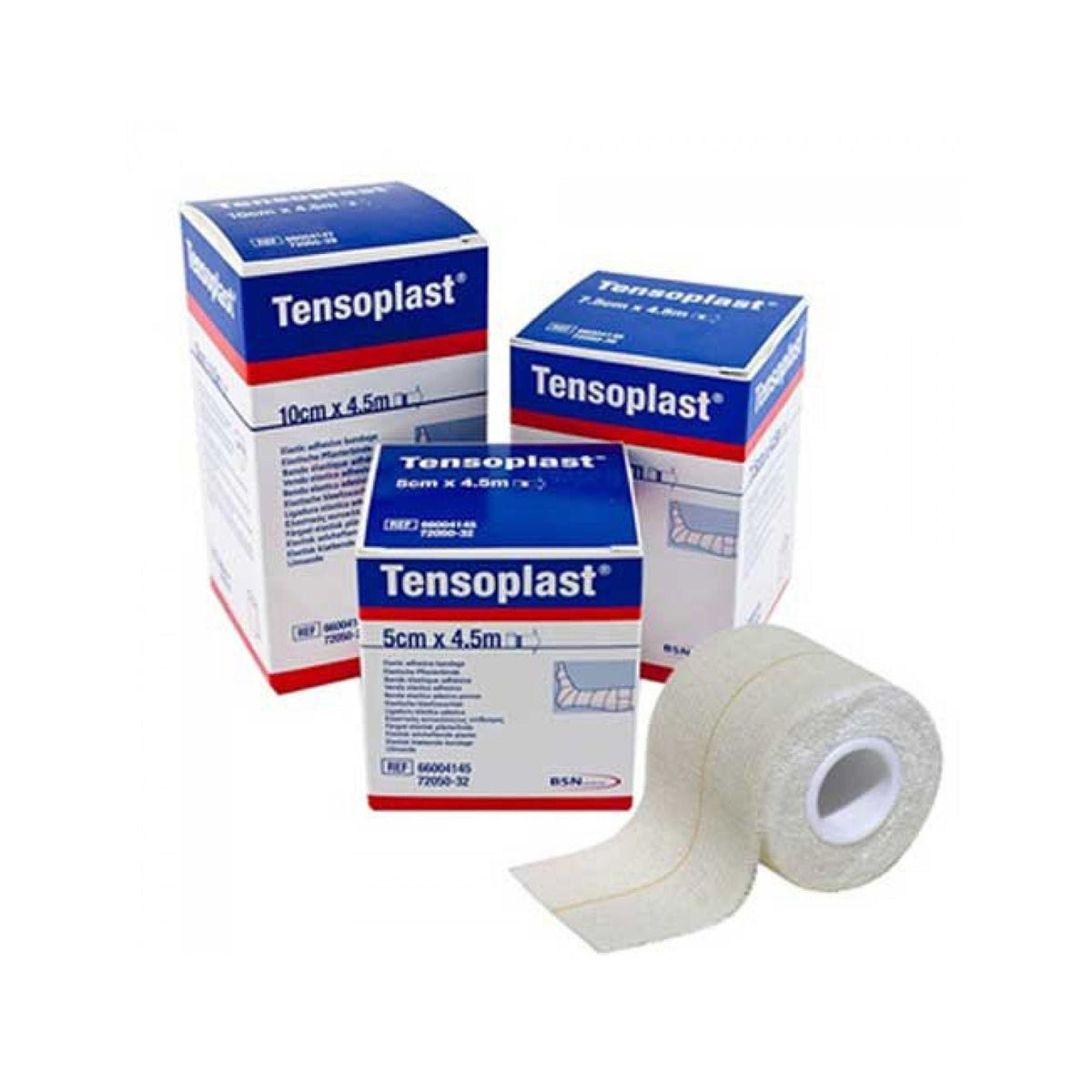 Tensoplast Elastic Adhesive Bandage, No Closure, White, NonSterile, Medium Compression, 5 Yard - LL Medico