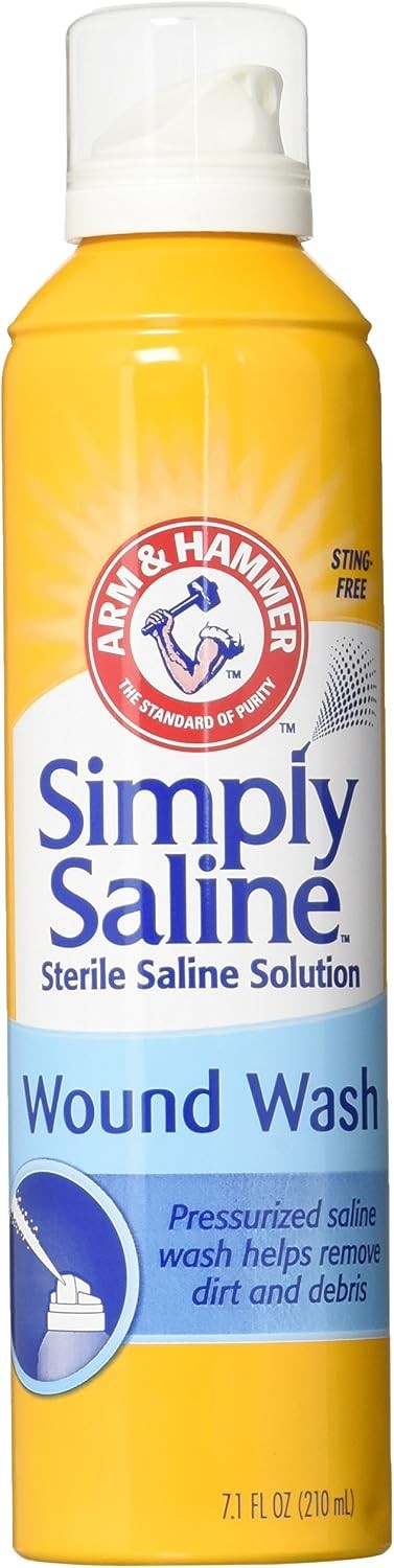 Arm & Hammer Simply Saline Wound Wash, 90 mL Spray Can