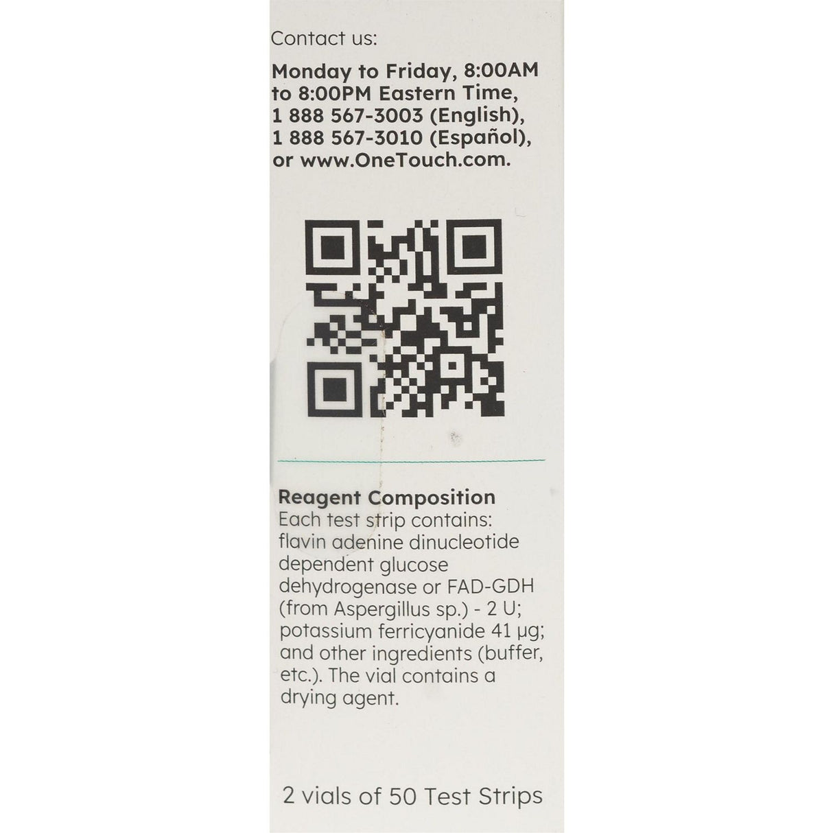 LifeScan OneTouch Verio Blood Glucose Test Strips, 100 Count