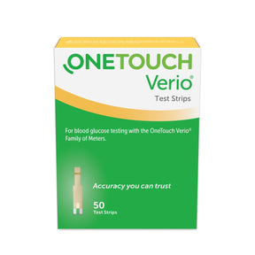 LifeScan OneTouch Verio Blood Glucose Test Strips, 50 Count