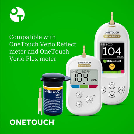 OneTouch Verio Blood Glucose Test Strips, 30 Count