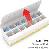Ezy Dose Weekly 7-Day AM/PM Pill Organizer, X-Large, 2-Dose - 02571567705 - LL Medico