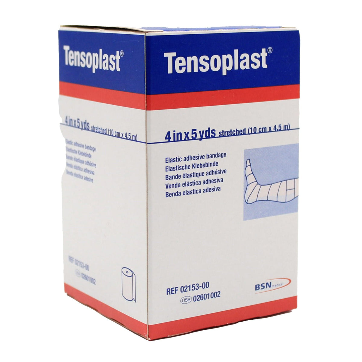 Tensoplast Elastic Adhesive Bandage, No Closure, Tan, Nonsterile, Medium Compression, 5 Yard Length - LL Medico