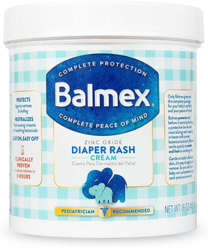 Balmex Diaper Rash Cream, Zinc Oxide, 16 oz