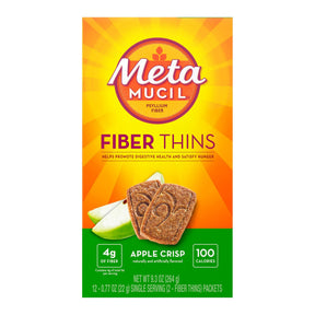 Metamucil Psyllium Husk Fiber Supplement, Apple Crisp Wafer - 03700074091 - LL Medico