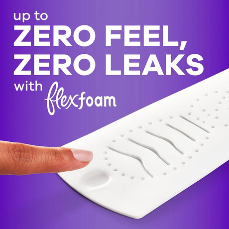 Always Teen Radiant with FlexFoam Overnight Pads, Size 4, Box of 18