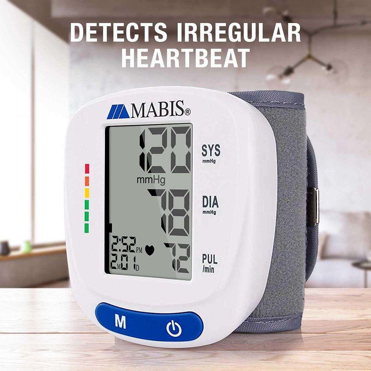 Mabis Digital Wrist Blood Pressure Monitor, Adult Cuff