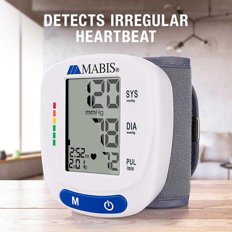 Mabis Digital Wrist Blood Pressure Monitor, Adult Cuff
