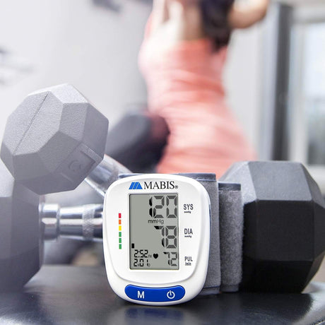 Mabis Digital Wrist Blood Pressure Monitor, Adult Cuff