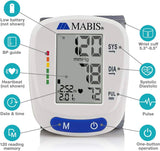 Mabis Digital Wrist Blood Pressure Monitor, One Size Fits Most Cuff