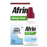 Afrin Allergy Sinus Nasal Spray, Oxymetazoline HCl 0.05%, 15 mL - 04110081127 - LL Medico
