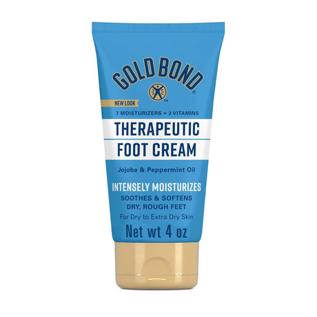 Gold Bond Therapeutic Foot Cream, Jojoba & Peppermint Oil, 4 oz