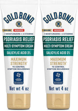 Gold Bond Psoriasis Relief Medicated Multi-Symptom Cream, Salicylic Acid 3%, Unscented, 4 oz