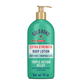Gold Bond Extra Strength Medicated Anti-Itch Body Lotion, Menthol 0.5%, 14 oz