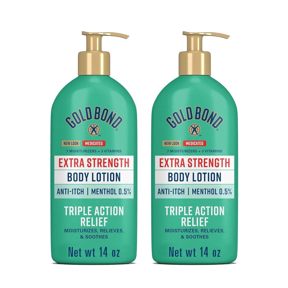 Gold Bond Extra Strength Medicated Anti-Itch Body Lotion, Menthol 0.5%, 14 oz