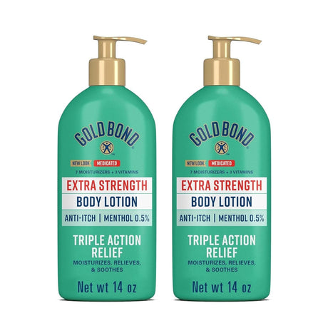 Gold Bond Extra Strength Medicated Anti-Itch Body Lotion, Menthol 0.5%, 14 oz
