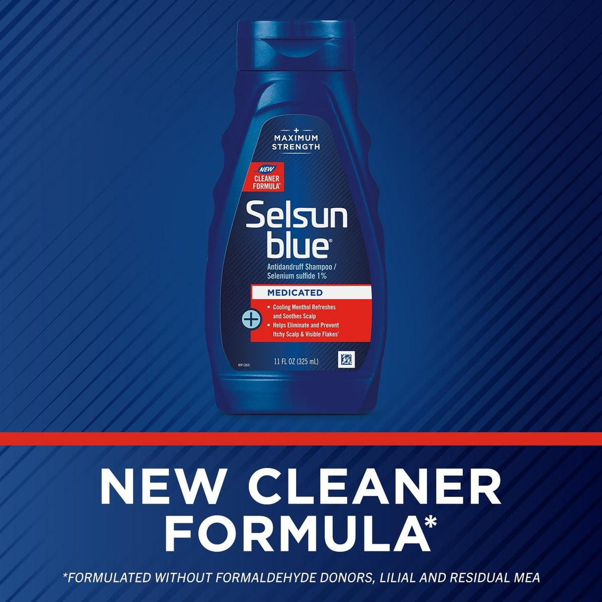 Selsun Blue Medicated Antidandruff Shampoo, Scented, 11 fl oz