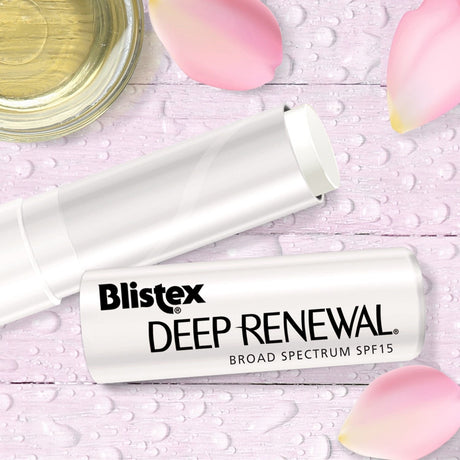 Blistex Deep Renewal Lip Protectant/Sunscreen SPF 15 Balm, 0.13 oz, Box of 6