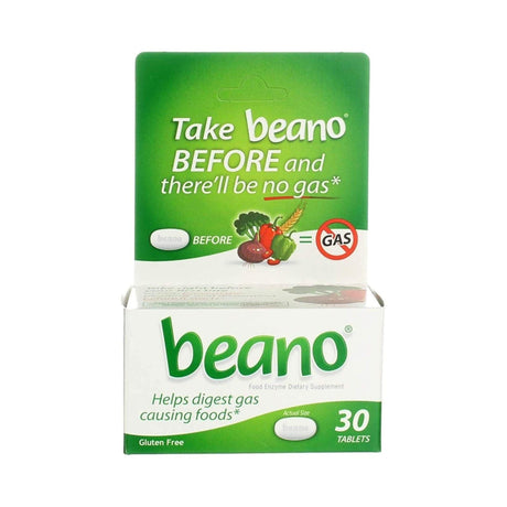 Beano Extra Strength Food Enzyme Tablets, Alpha-Galactosidase, 300 GALU