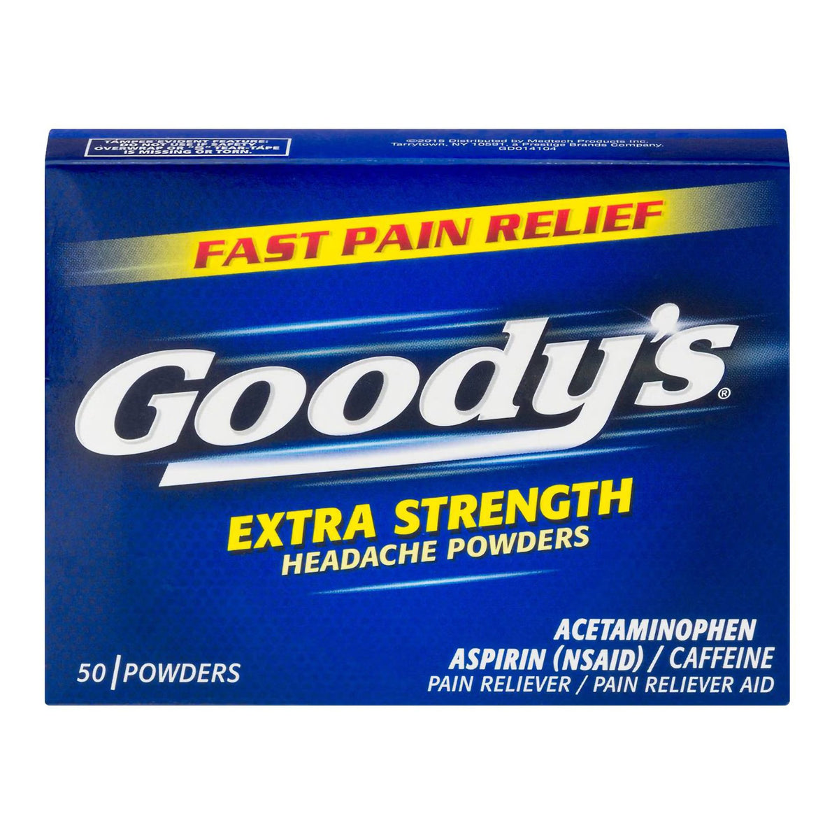 Goody's Extra Strength Headache Pain Relief Powder, Acetaminophen 260 mg / Aspirin 520 mg / Caffeine 32.5 mg - 04203710366 - LL Medico