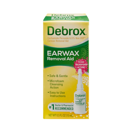 Debrox Earwax Removal Aid Drops, 6.5% Carbamide Peroxide, 0.5 oz