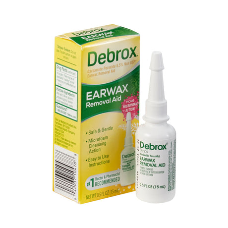 Debrox Earwax Removal Aid Drops, 6.5% Carbamide Peroxide, 0.5 oz