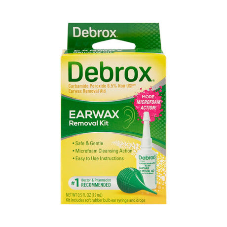 Debrox Earwax Removal Aid Drops, 6.5% Carbamide Peroxide, 0.5 oz