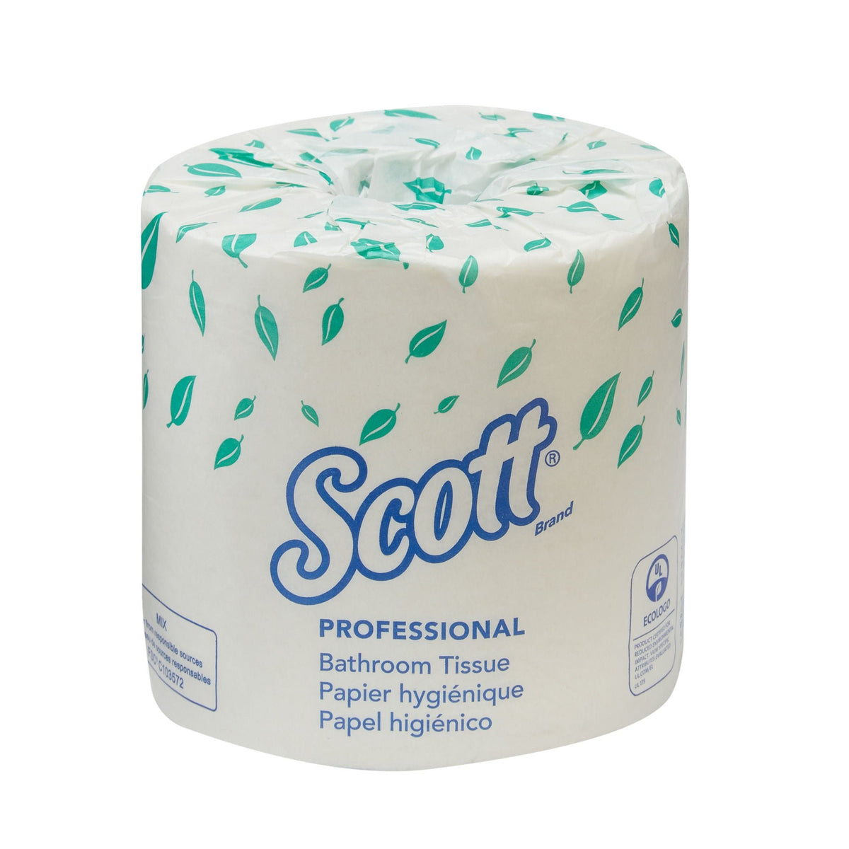 Scott Essential Toilet Tissue, White, 2-Ply, Standard Size, Cored Roll, 550 Sheets, 4 x 4.1" - 04460 - LL Medico