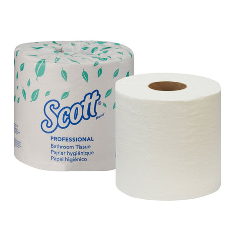 Scott Essential Toilet Tissue, White, 2-Ply, Standard Size, Cored Roll, 550 Sheets, 4 x 4.1" - 04460 - LL Medico