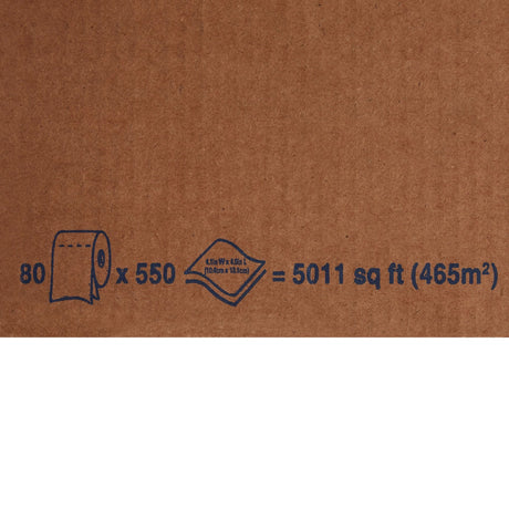 Scott Essential Toilet Tissue, White, 2-Ply, Standard Size, Cored Roll, 550 Sheets, 4 x 4.1" - 04460 - LL Medico
