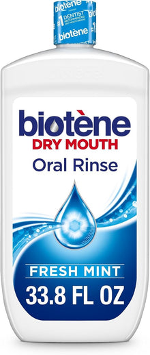 Biotene Dry Mouth Oral Rinse, Fresh Mint, 33.8 fl oz