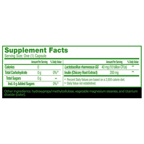 Culturelle Digestive Daily Probiotic Capsules, Lactobacillus rhamnosus GG
