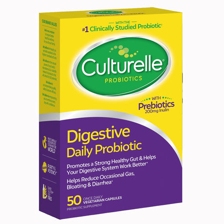Culturelle Digestive Daily Probiotic Capsules, Lactobacillus rhamnosus GG