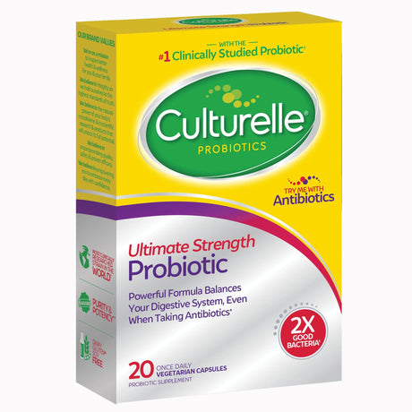 Culturelle Pro Strength Daily Probiotic Capsules, Double CFUs