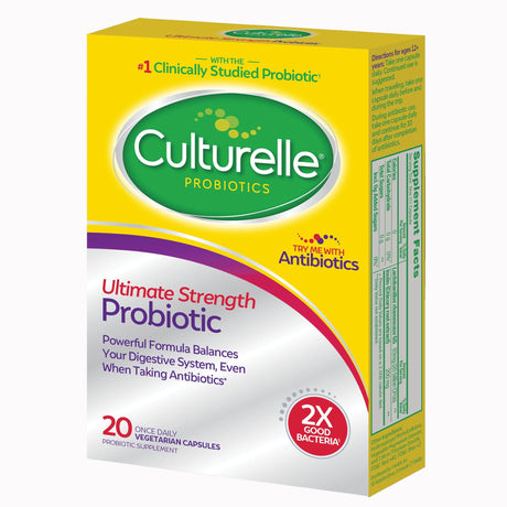 Culturelle Pro Strength Daily Probiotic Capsules, Double CFUs