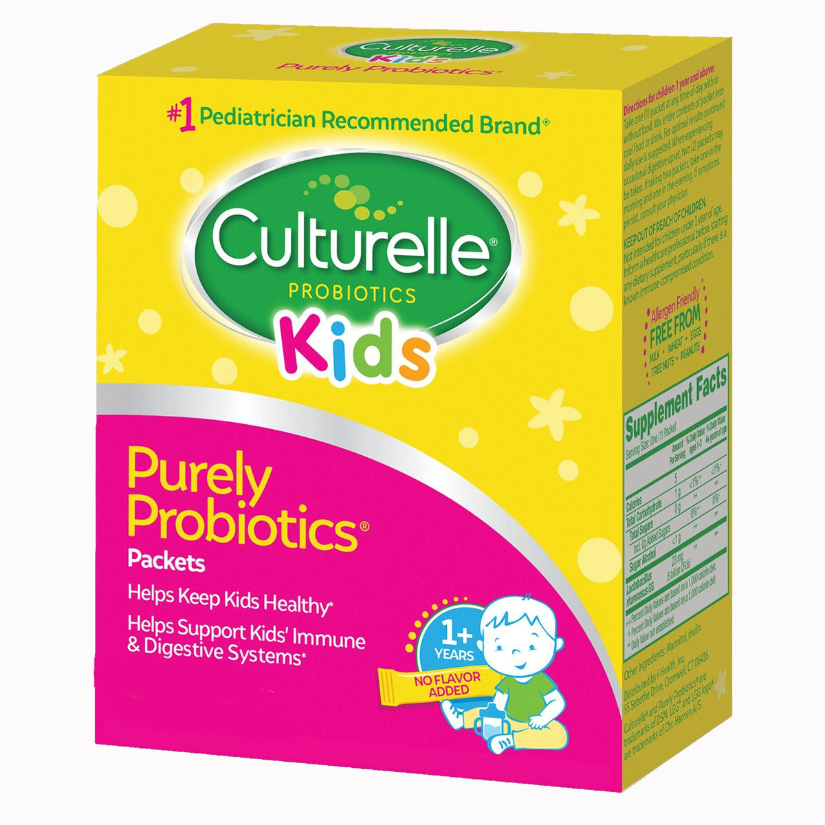 Culturelle Kids Probiotic + Fiber Packets, Dietary Supplement, Ages 1+ - 049100400372 - LL Medico