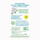 Culturelle Baby Immune + Digestive Support Probiotic & Vitamin D Drops, Oral Drops - 049100400532 - LL Medico