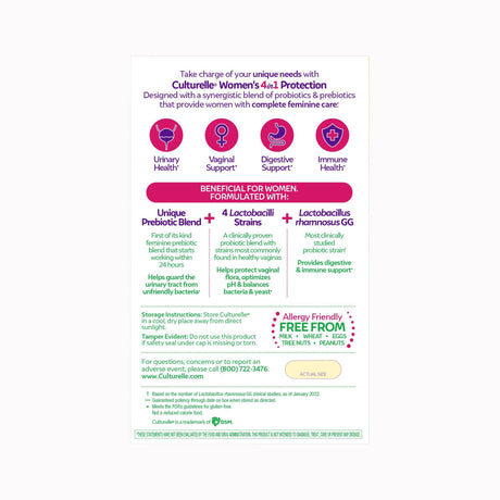 Culturelle Women's 4-in-1 Protection Probiotic Capsules