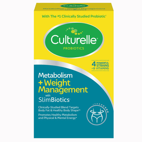 Culturelle Metabolism + Weight Management Probiotic Capsules with SlimBiotics