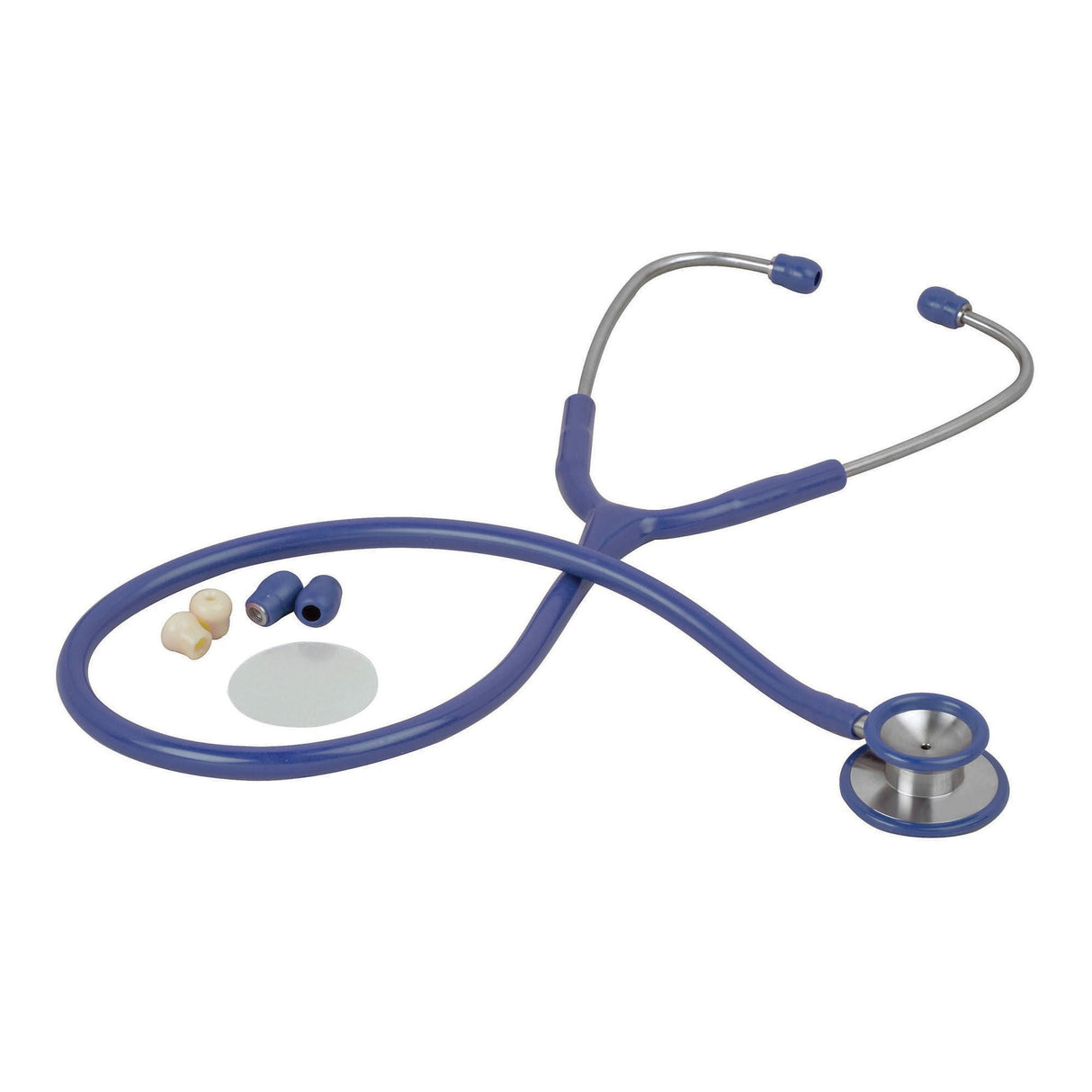 Veridian Pinnacle Series Dual Head Stethoscope, Blue, 25"